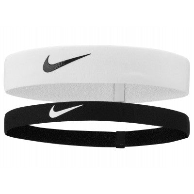 NIKE NKHBF2 2024 HEADBAND FLEX BLACK / WHITE PACK OF 2 - COOZO
