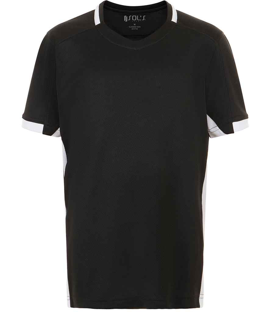 SOL'S SOL01719 Kids Classico Contrast T-Shirt Breathable polyester mesh 100% polyester - COOZO