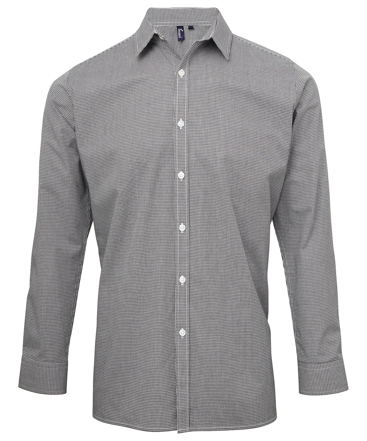 Premier PR220 Gingham Long Sleeve Shirt - COOZO