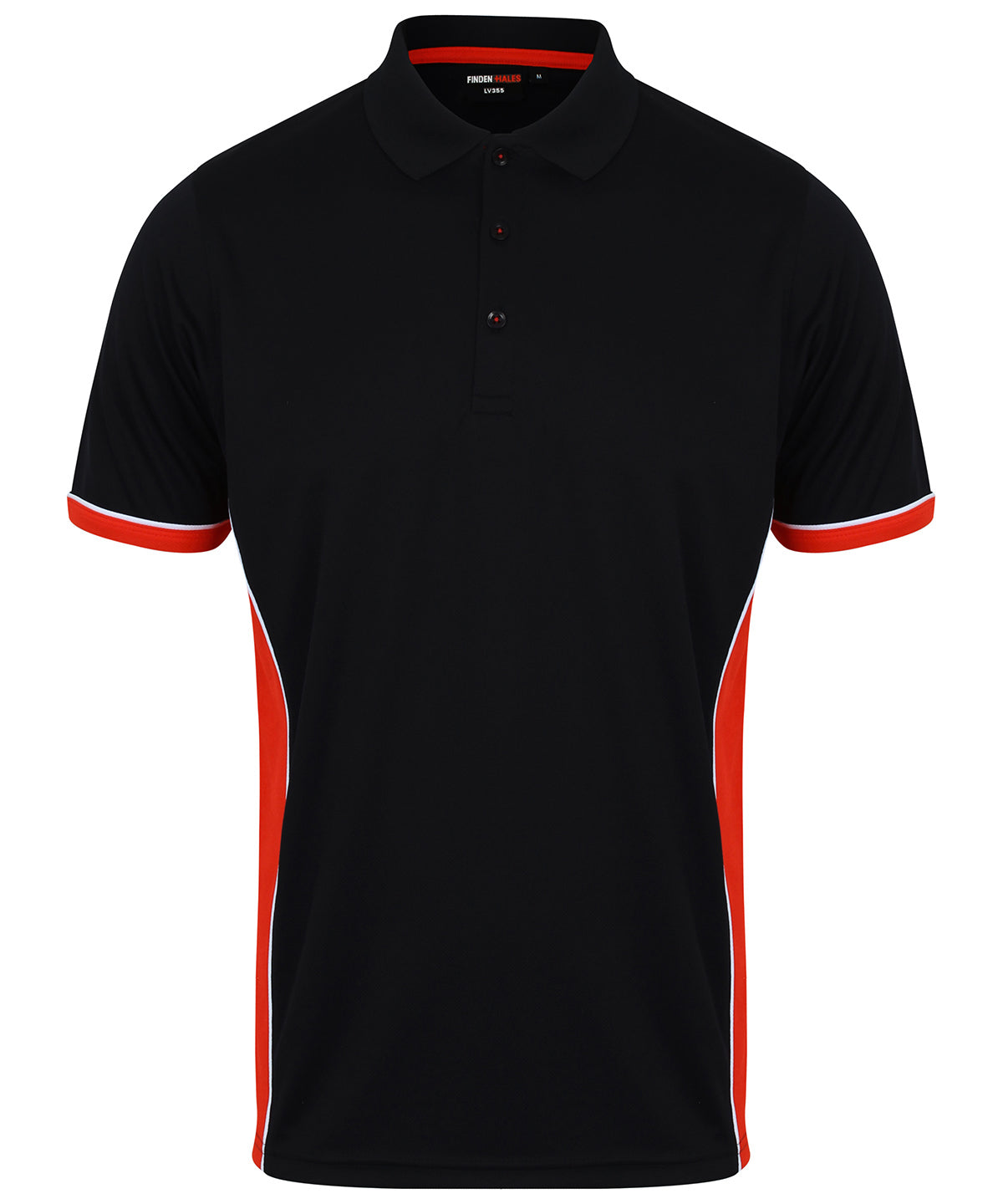 Finden and Hales LV355 Contrast Panel Polo Shirt - COOZO