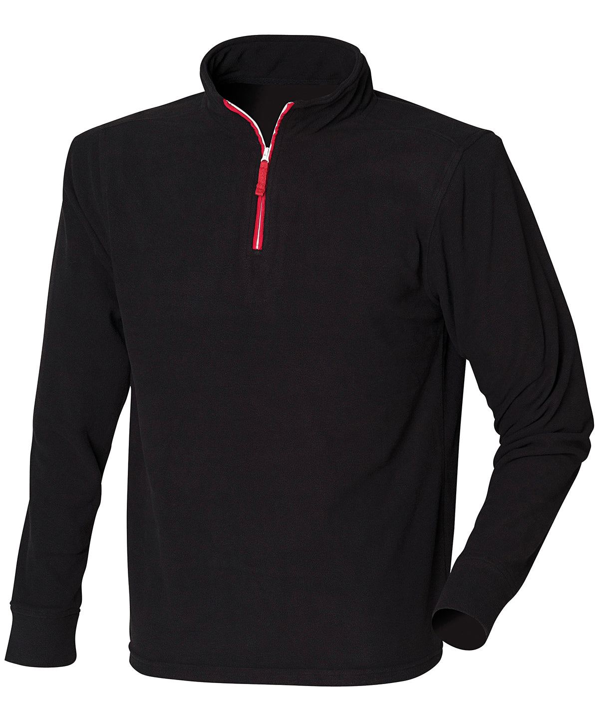 Finden and Hales LV570 Zip Neck Piped Micro Fleece - COOZO