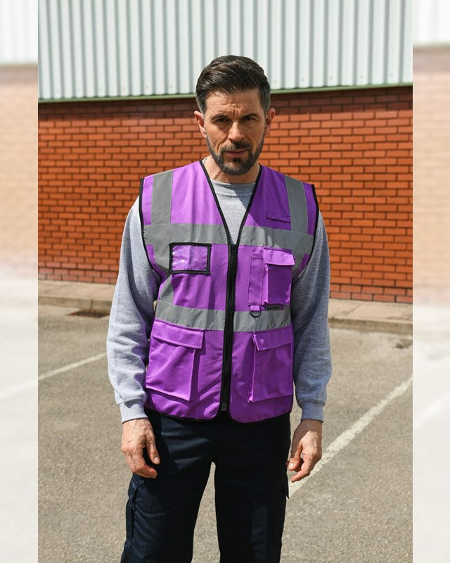 Korntex XEXEC Unisex High Visibility Executive Multifunction Safety Vest 120gsm Other color - COOZO