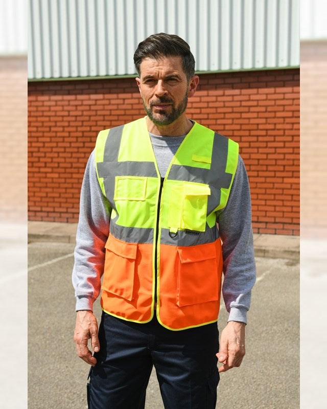 Korntex XEXEC Unisex High Visibility Executive Multifunction Safety Vest 120gsm Other color - COOZO