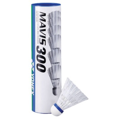 YONEX YNXM300WSM Mavis 300 White Shuttles - Medium (Blue) Speed