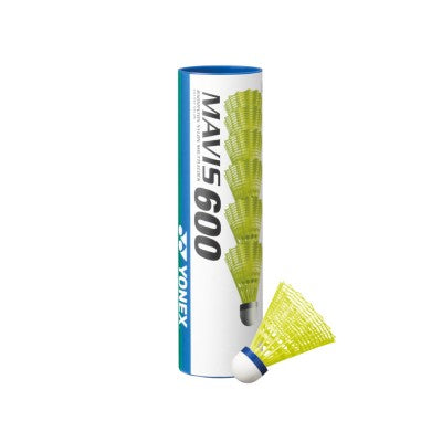 YONEX YNXM600YSM Mavis 600 Yellow Shuttles - Medium (Blue) Speed