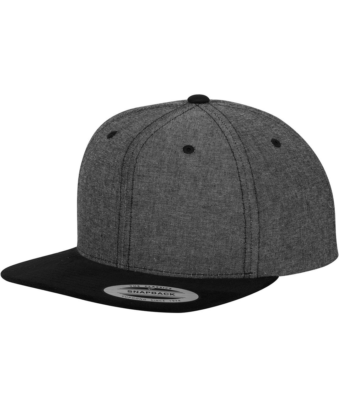 Flexfit YP009 Chambray-suede snapback (6089CH) - COOZO