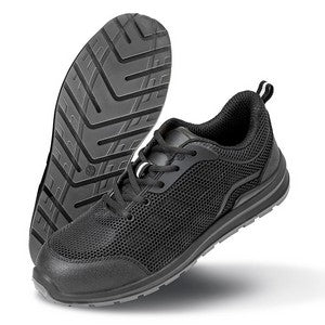 COOZO-Result Unisex All Black Safety Trainer (R456X)