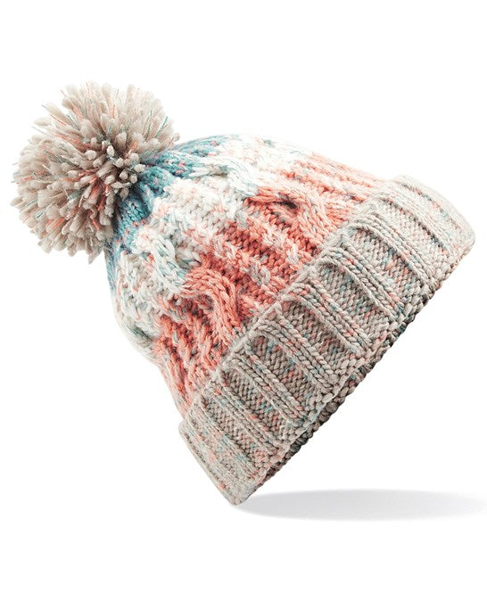 Beechfield B486 Corkscrew Pom Pom Beanie - COOZO