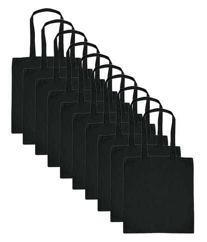 Absolute Apparel AA550 Cotton Shopper Bag Long Handle 10 pack - COOZO