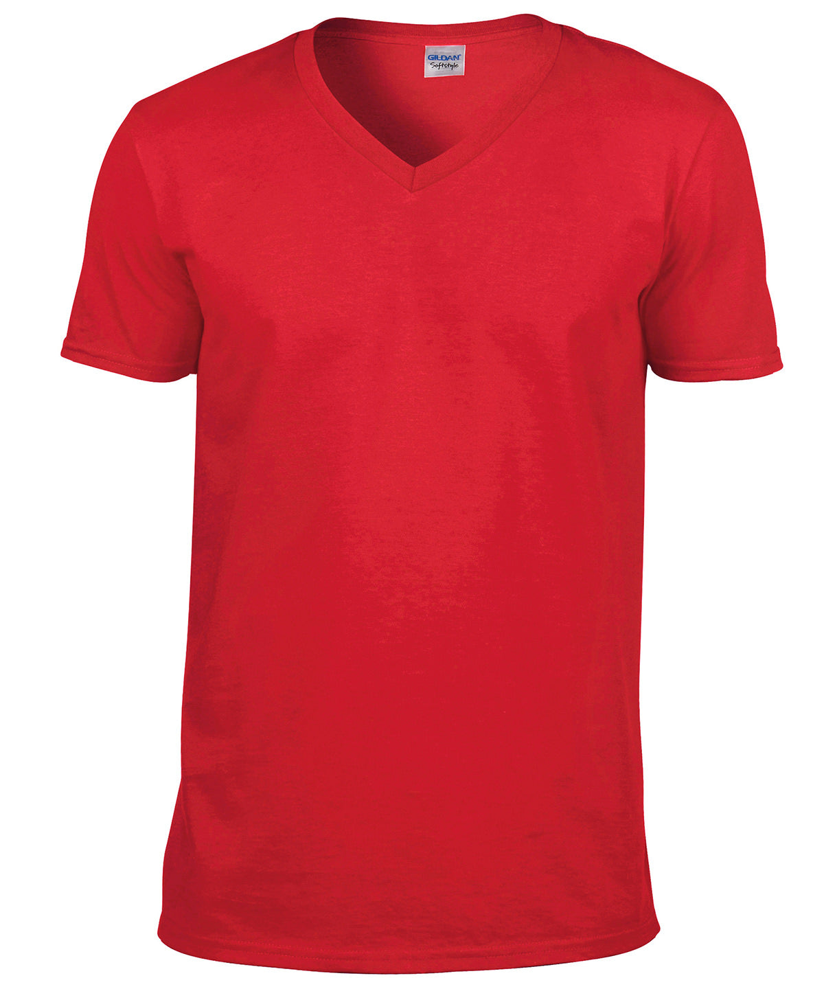 Gildan 64V00 Men Softstyle Ringspun Cotton V-Neck T-Shirt - COOZO