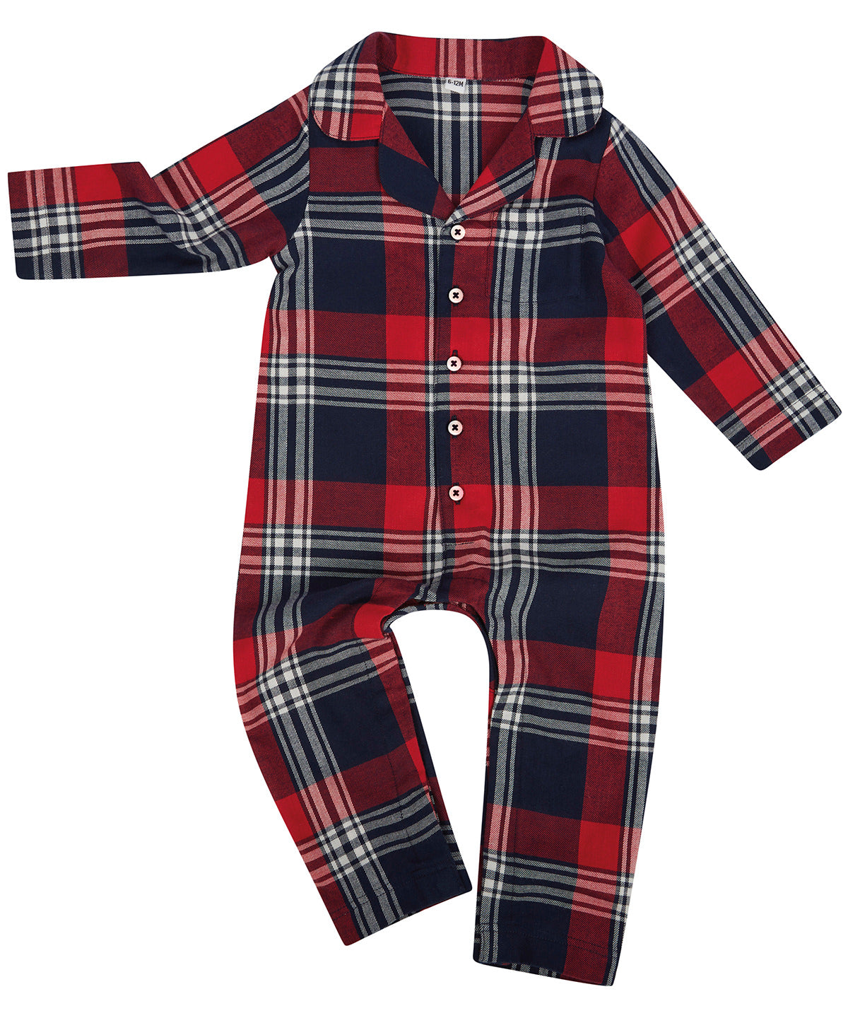 Mens Ladies Kids Baby Tartan Pyjamas Family Couples Matching Loungewear Sets - COOZO