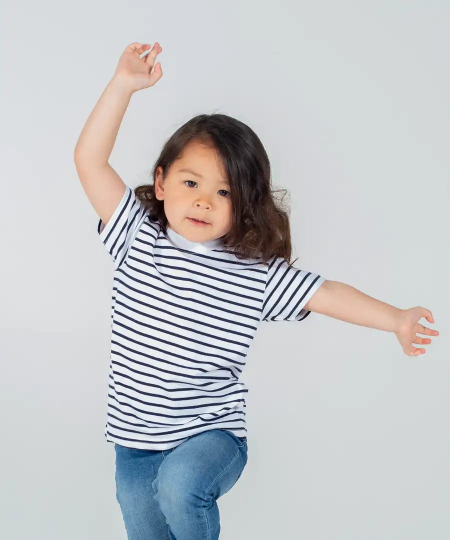 COOZO-Larkwood Baby/Toddler Striped Crew Neck T-Shirt (LW027)
