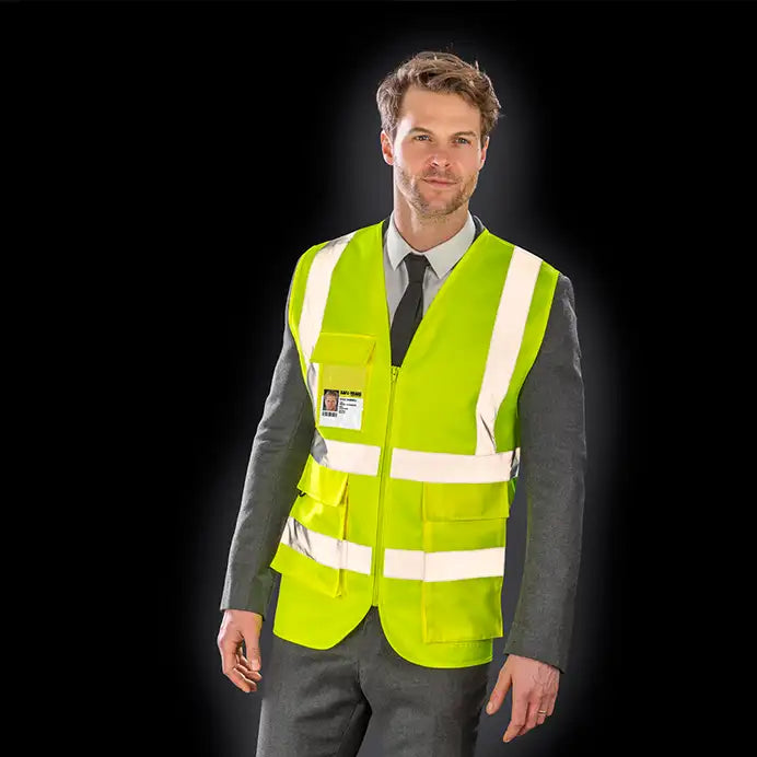 COOZO-Result Heavy duty polycotton security vest (R477X)