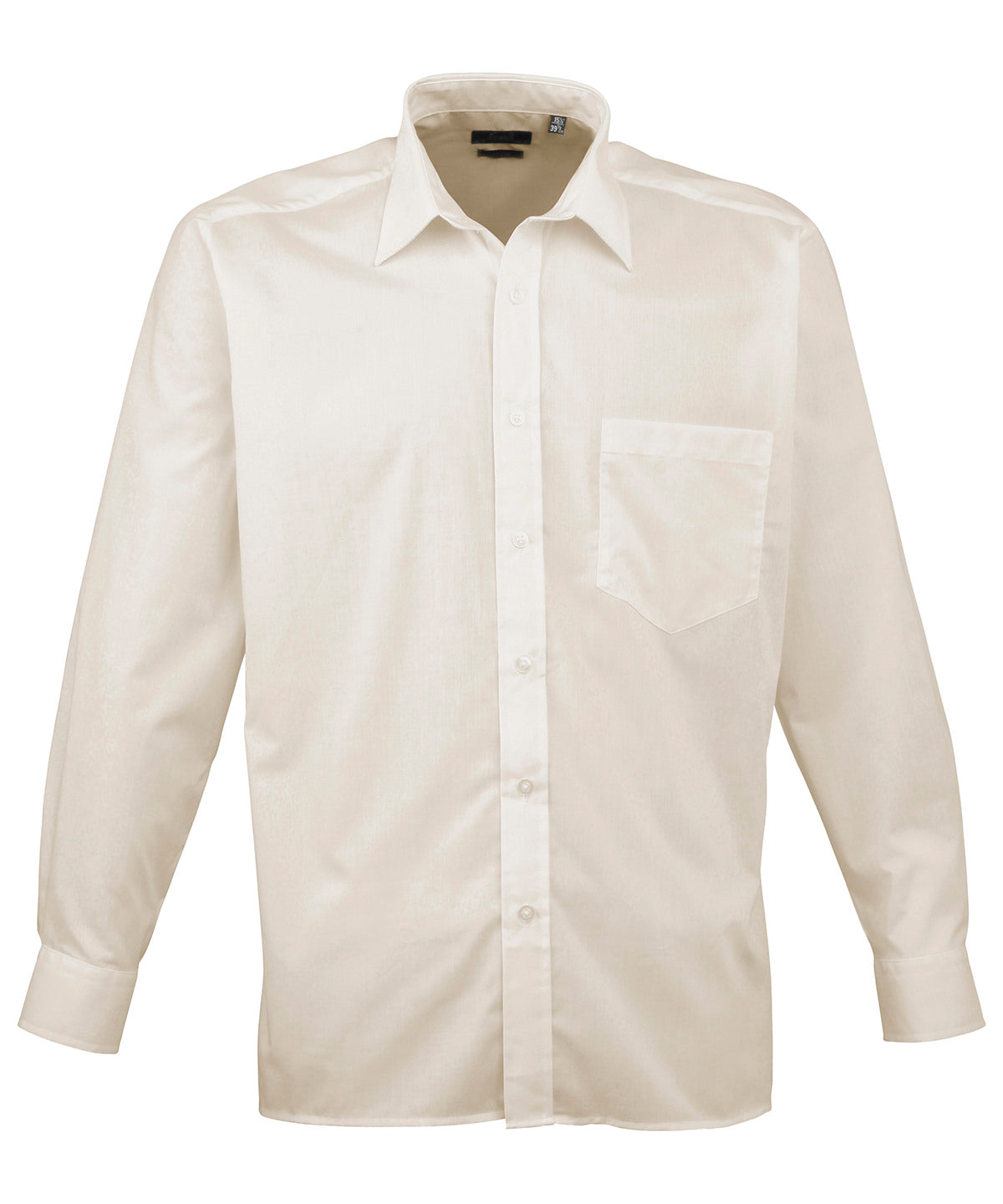 Premier Long Sleeve Poplin Shirt (PR200) Core Colors - COOZO