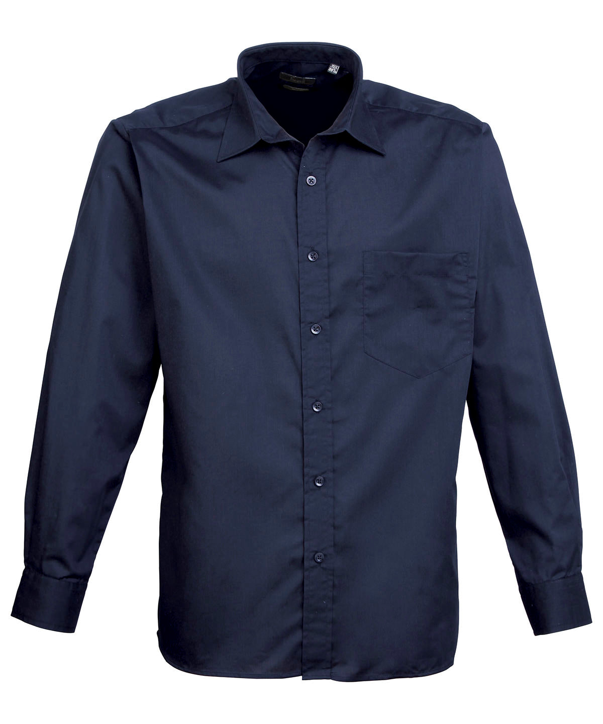 Premier Long Sleeve Poplin Shirt (PR200) Core Colors - COOZO