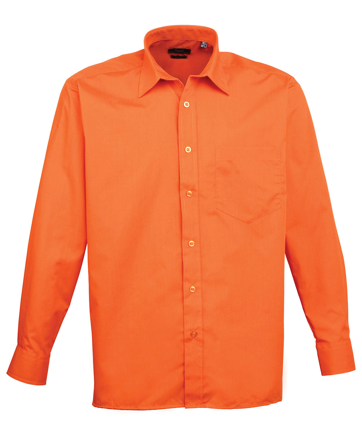 Premier Long Sleeve Poplin Shirt (PR200) Core Colors - COOZO