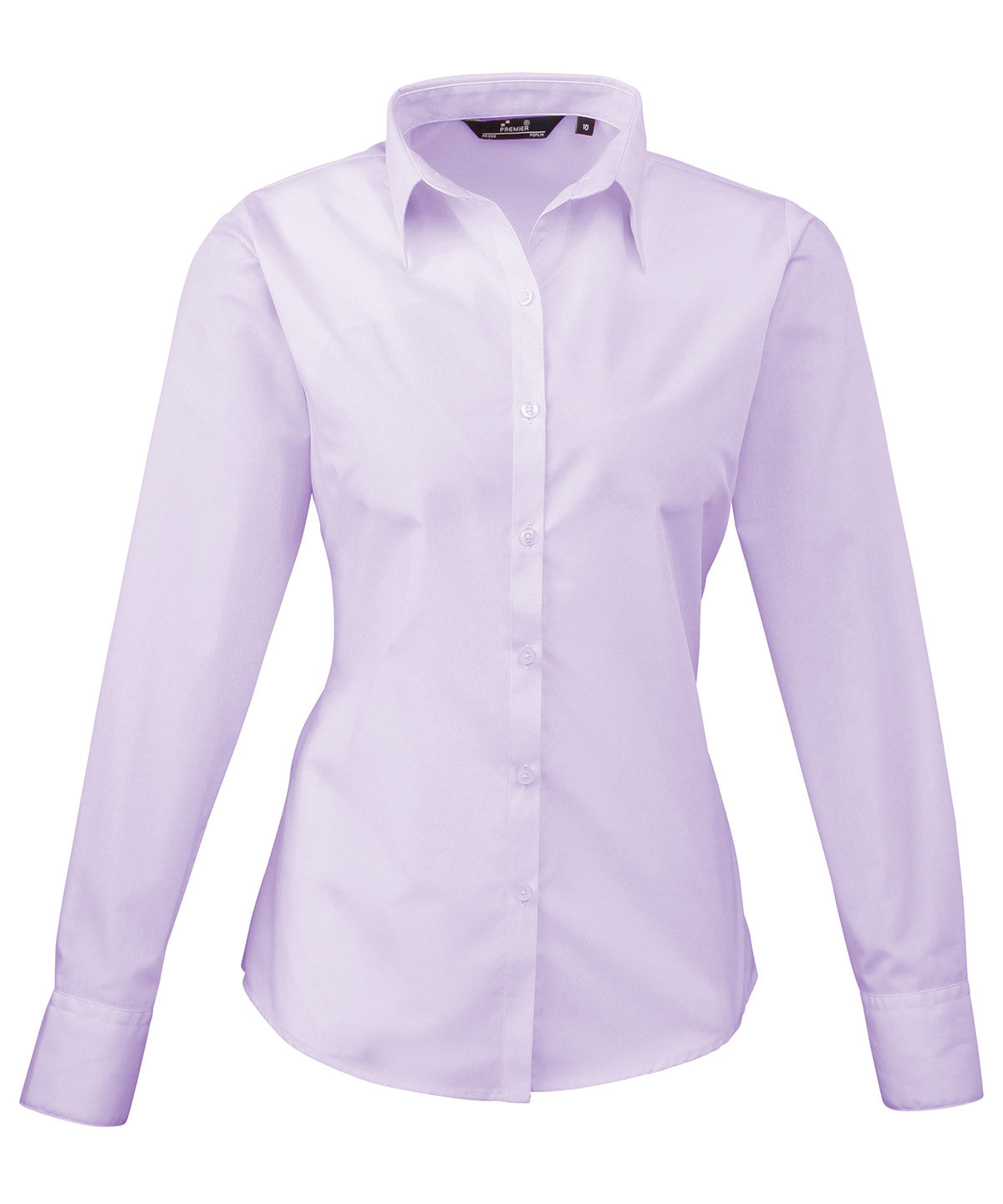 Premier Ladies Long Sleeve Poplin Blouse (PR300) Optional Colors - COOZO
