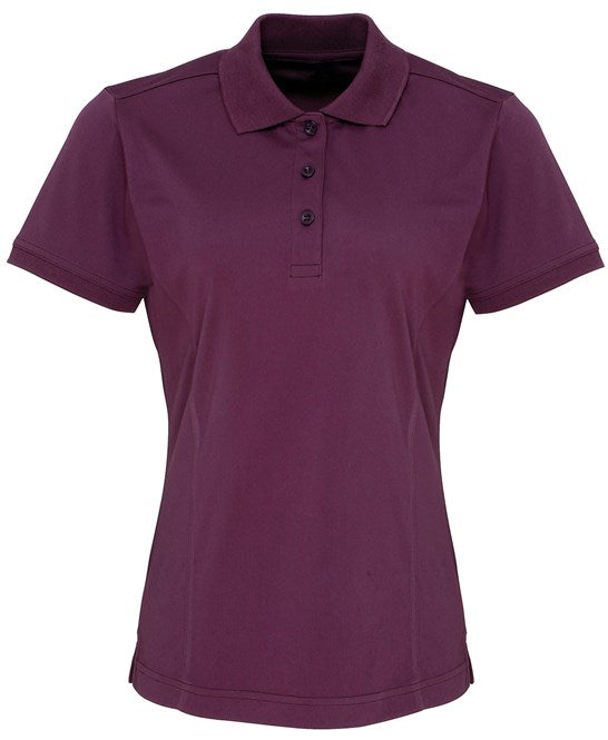 Premier Ladies Coolchecker Pique Polo Shirt Short Sleeve Quick Drying Polo PR616 - COOZO