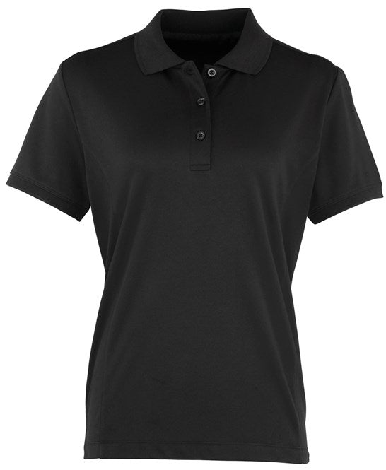 Premier Ladies Coolchecker Pique Polo Shirt Short Sleeve Quick Drying Polo PR616 - COOZO
