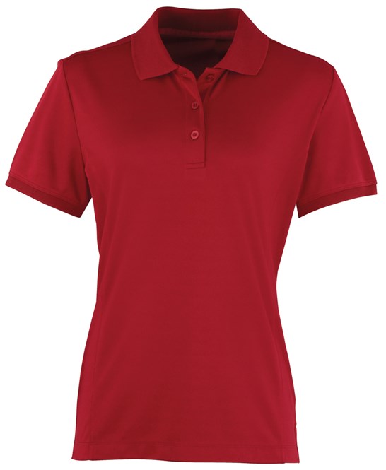 Premier Ladies Coolchecker Pique Polo Shirt Short Sleeve Quick Drying Polo PR616 - COOZO