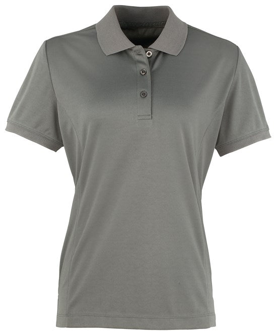 Premier Ladies Coolchecker Pique Polo Shirt Short Sleeve Quick Drying Polo PR616 - COOZO