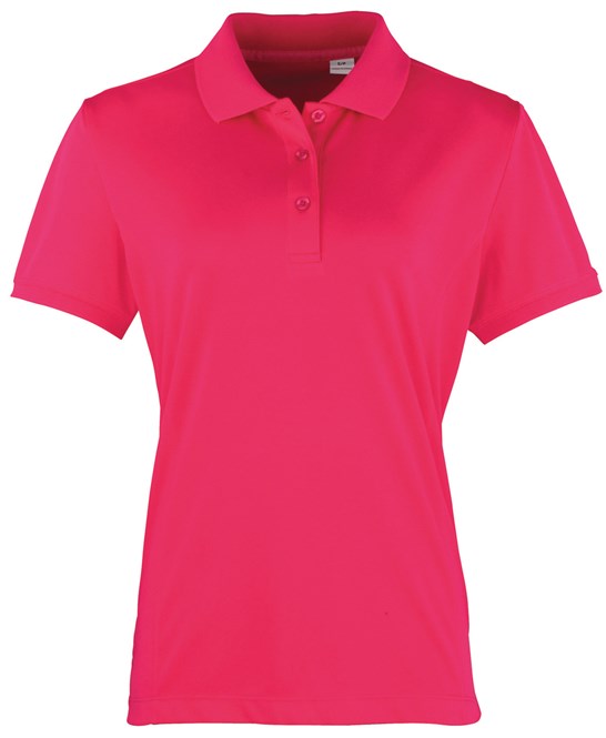 Premier Ladies Coolchecker Pique Polo Shirt Short Sleeve Quick Drying Polo PR616 - COOZO