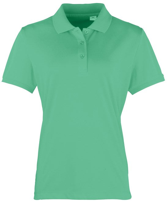 Premier Ladies Coolchecker Pique Polo Shirt Short Sleeve Quick Drying Polo PR616 - COOZO