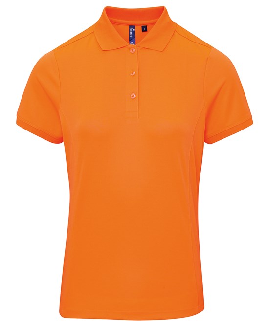 Premier Ladies Coolchecker Pique Polo Shirt Short Sleeve Quick Drying Polo PR616 - COOZO