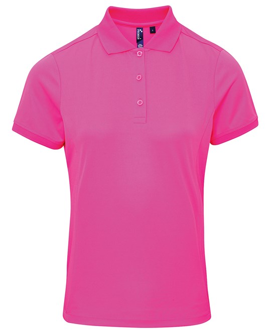 Premier Ladies Coolchecker Pique Polo Shirt Short Sleeve Quick Drying Polo PR616 - COOZO