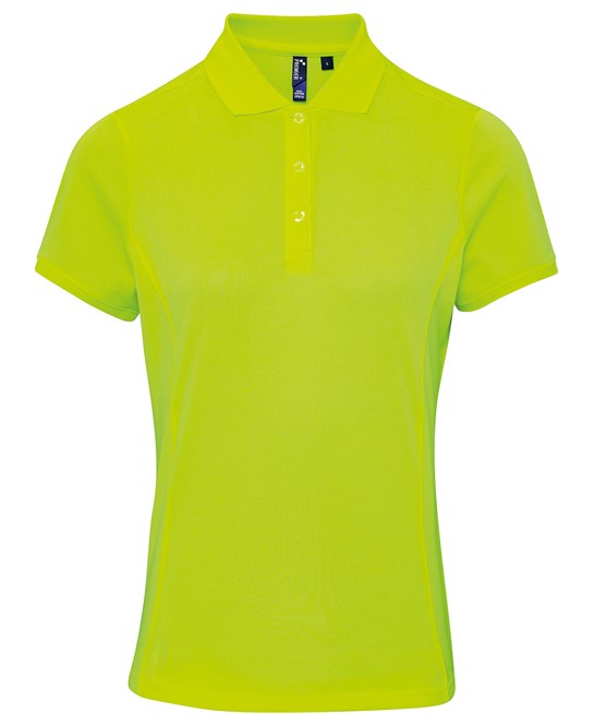 Premier Ladies Coolchecker Pique Polo Shirt Short Sleeve Quick Drying Polo PR616 - COOZO