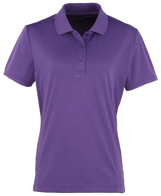 Premier Ladies Coolchecker Pique Polo Shirt Short Sleeve Quick Drying Polo PR616 - COOZO