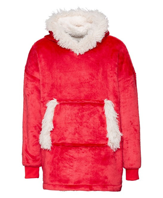 The Kids Ribbon oversized cosy reversible sherpa hoodie - COOZO