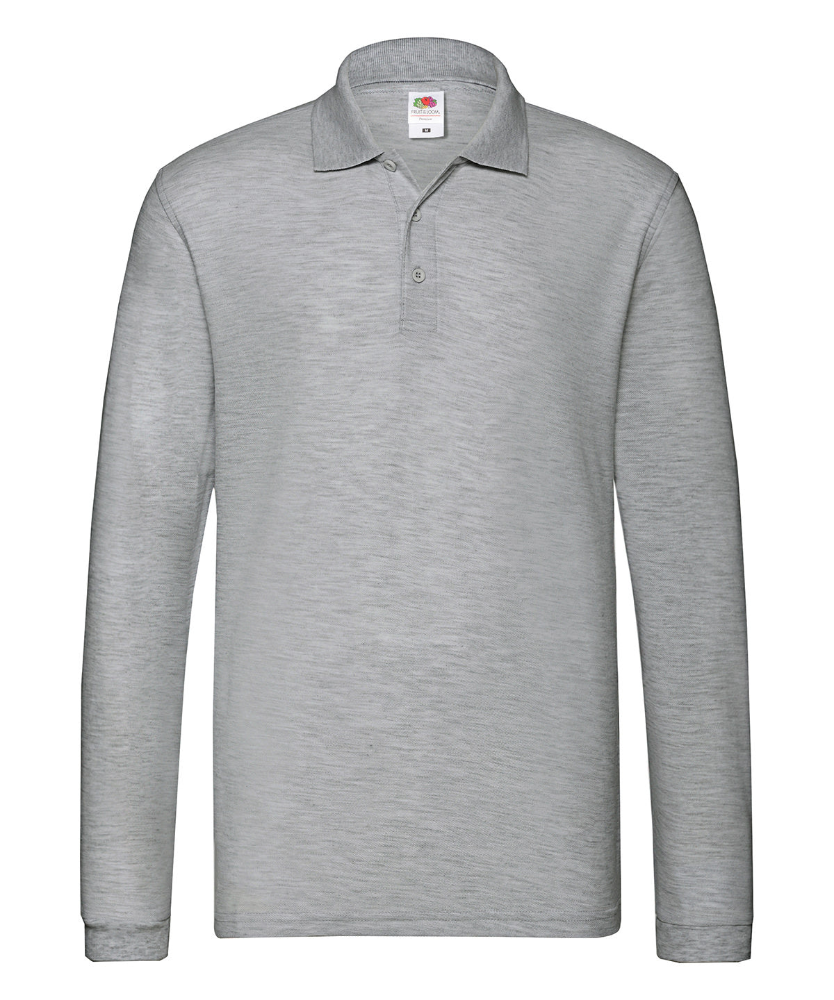 Fruit Of The Loom 63310 Premium Regular Long Sleeve Cotton Polo Shirt - COOZO