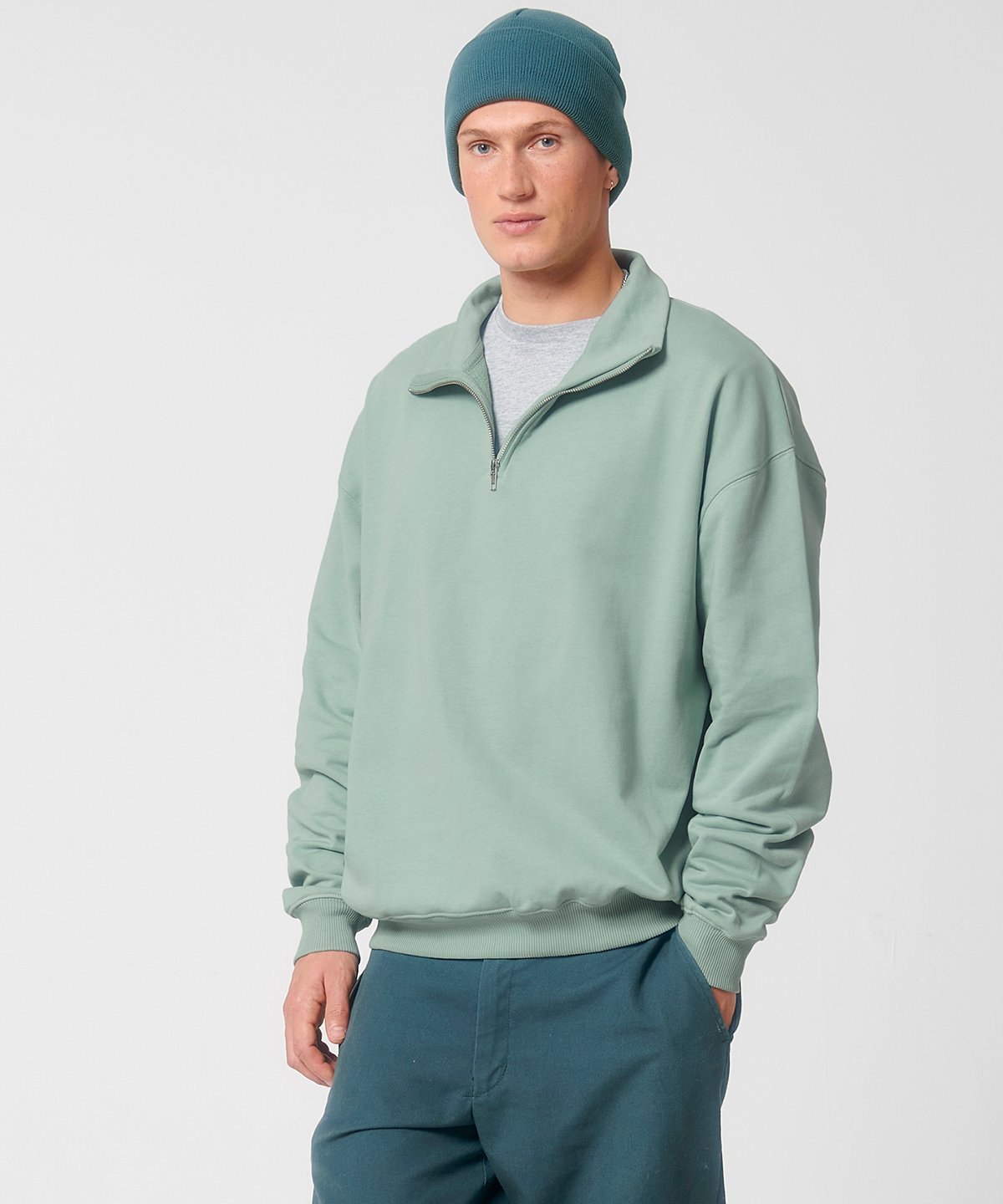 Stanley/Stella SX216 Unisex Miller dry 1/4 zip sweatshirt