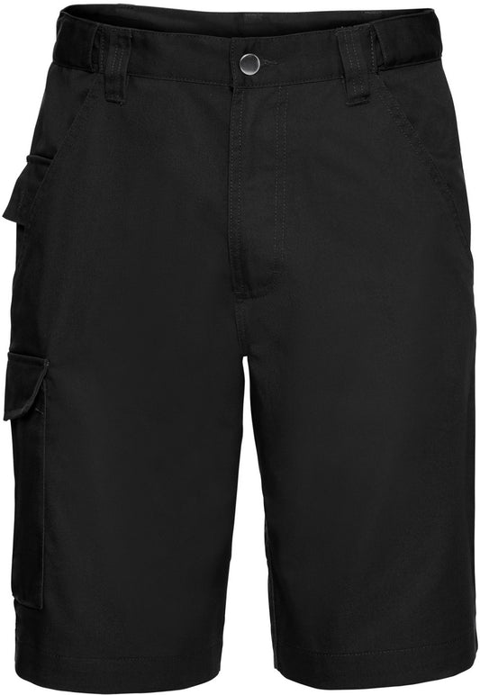 Russell 002M Adult Twill Poycotton Work Shorts - COOZO