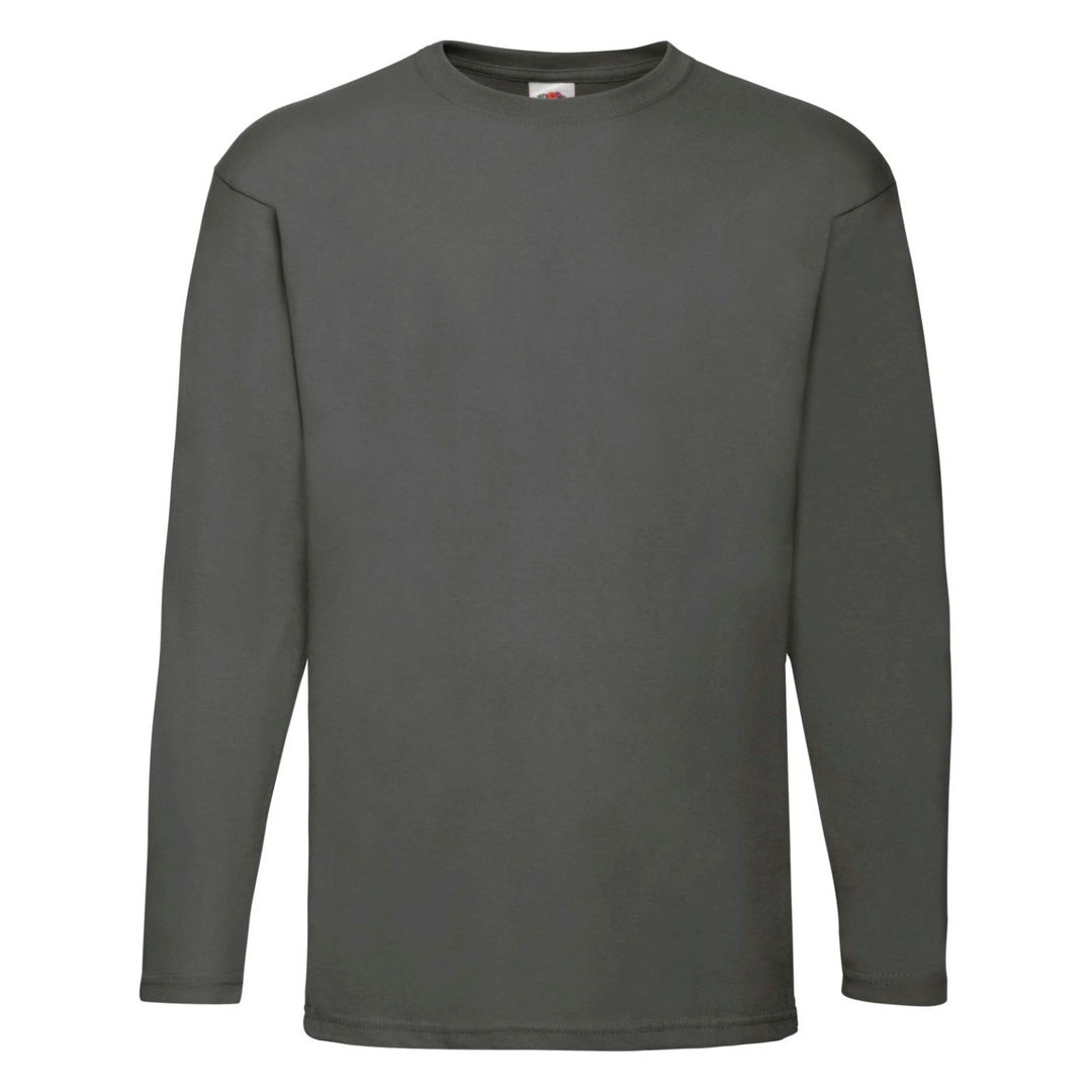 Fruit Of The Loom 61038 Adult Valueweight Long Sleeve T-Shirt - COOZO