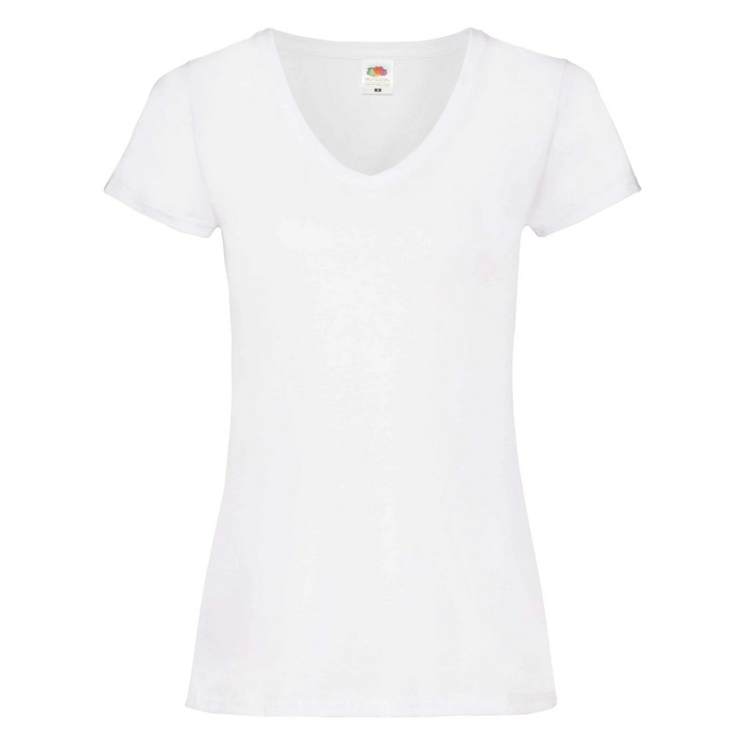 Fruit Of The Loom 61398 Ladies Valueweight V-Neck T-Shirt - COOZO