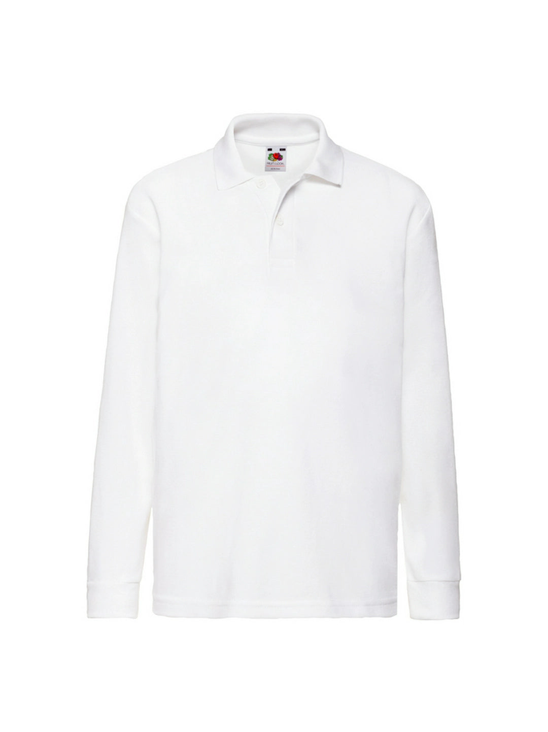 Fruit Of The Loom 63201 Kids 65/35 Long Sleeve Polycotton Polo Shirt - COOZO