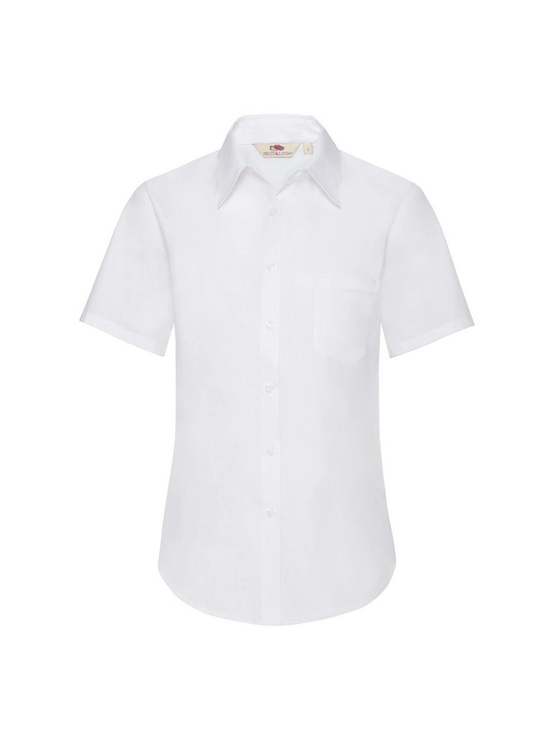 Fruit Of The Loom 65014 Ladies Poplin Short Sleeve Shirt - COOZO