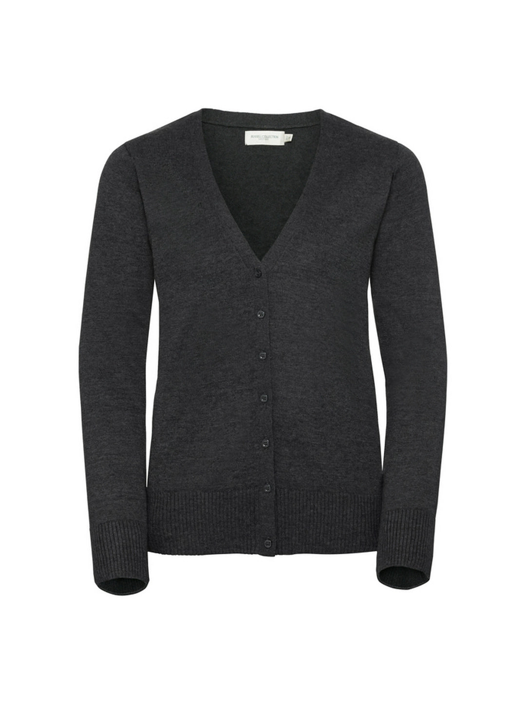 Russell Collection 715F Ladies Knitted V-Neck Cardigan - COOZO