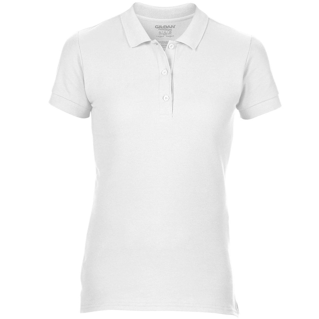 Gildan 85800L Ladies Premium Double Pique Cotton Polo Shirt - COOZO