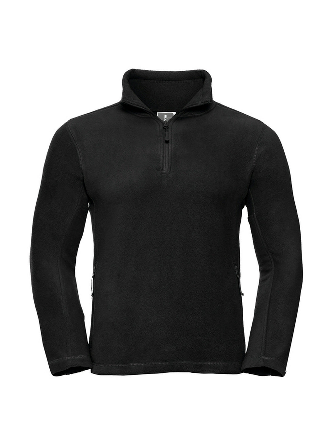 Adult 1/4 Zip Outdoor Fleece-BLKXS