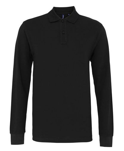 Asquith & Fox AQ030 Mens Classic Fit Long Sleeve Polo Shirt - COOZO