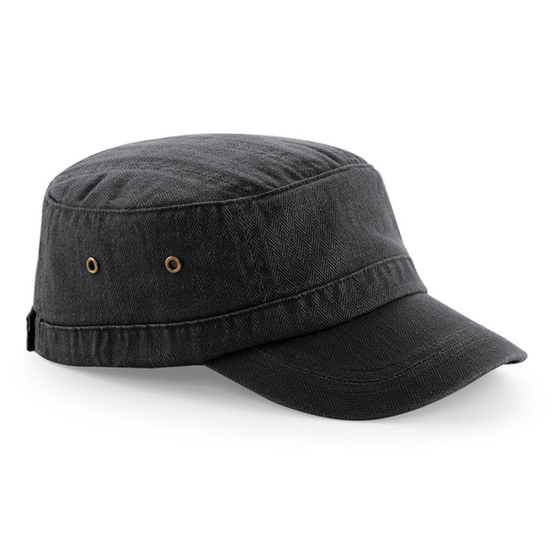 Beechfield B34 - Cappello Militare in Cotone Pesante Lavato - Nero | Italia Beechfield B34 - Cappello Militare in Cotone Pesante Lavato - Nero | Italia