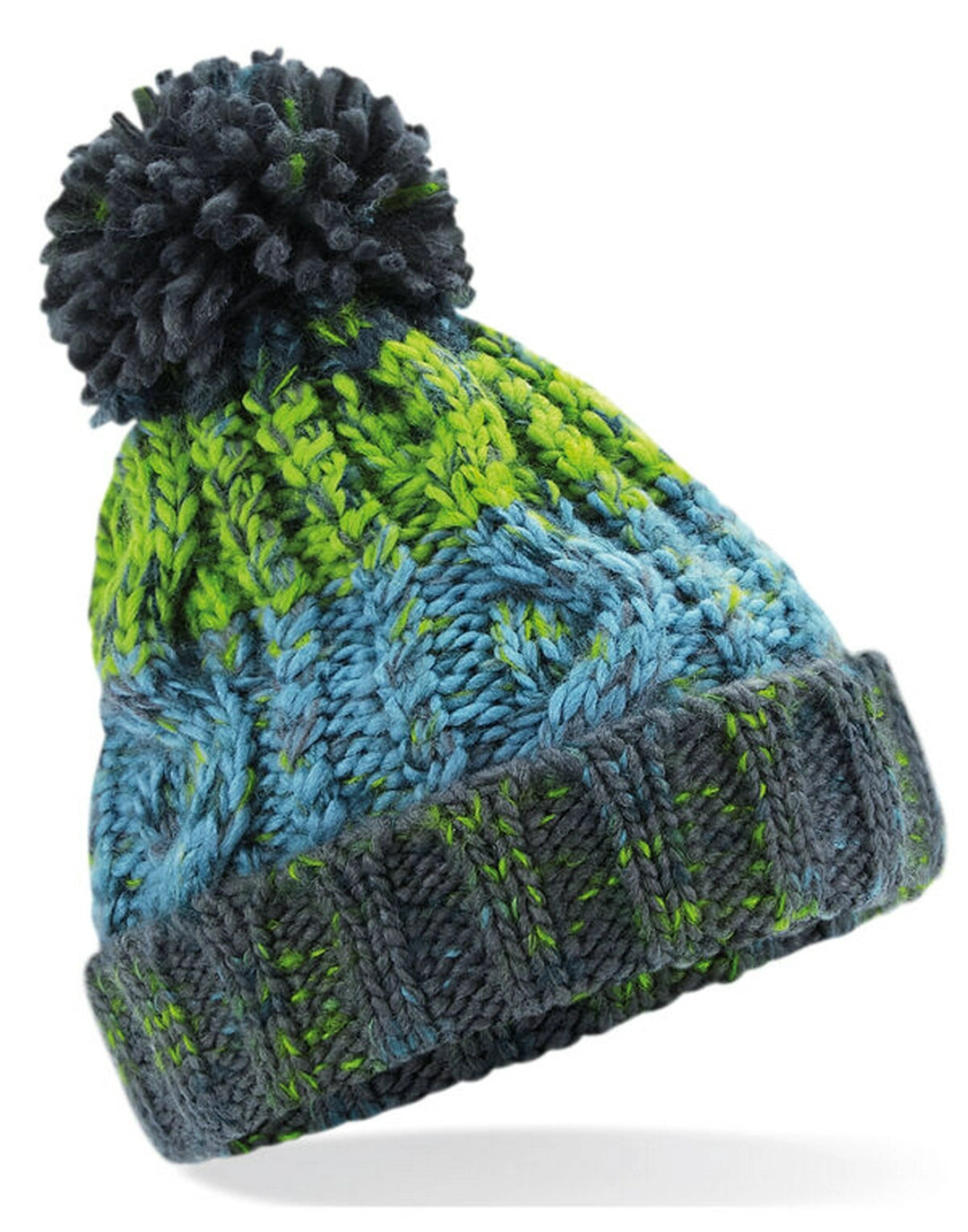 Beechfield B486B Junior Corkscrew Pom Pom Beanie - COOZO