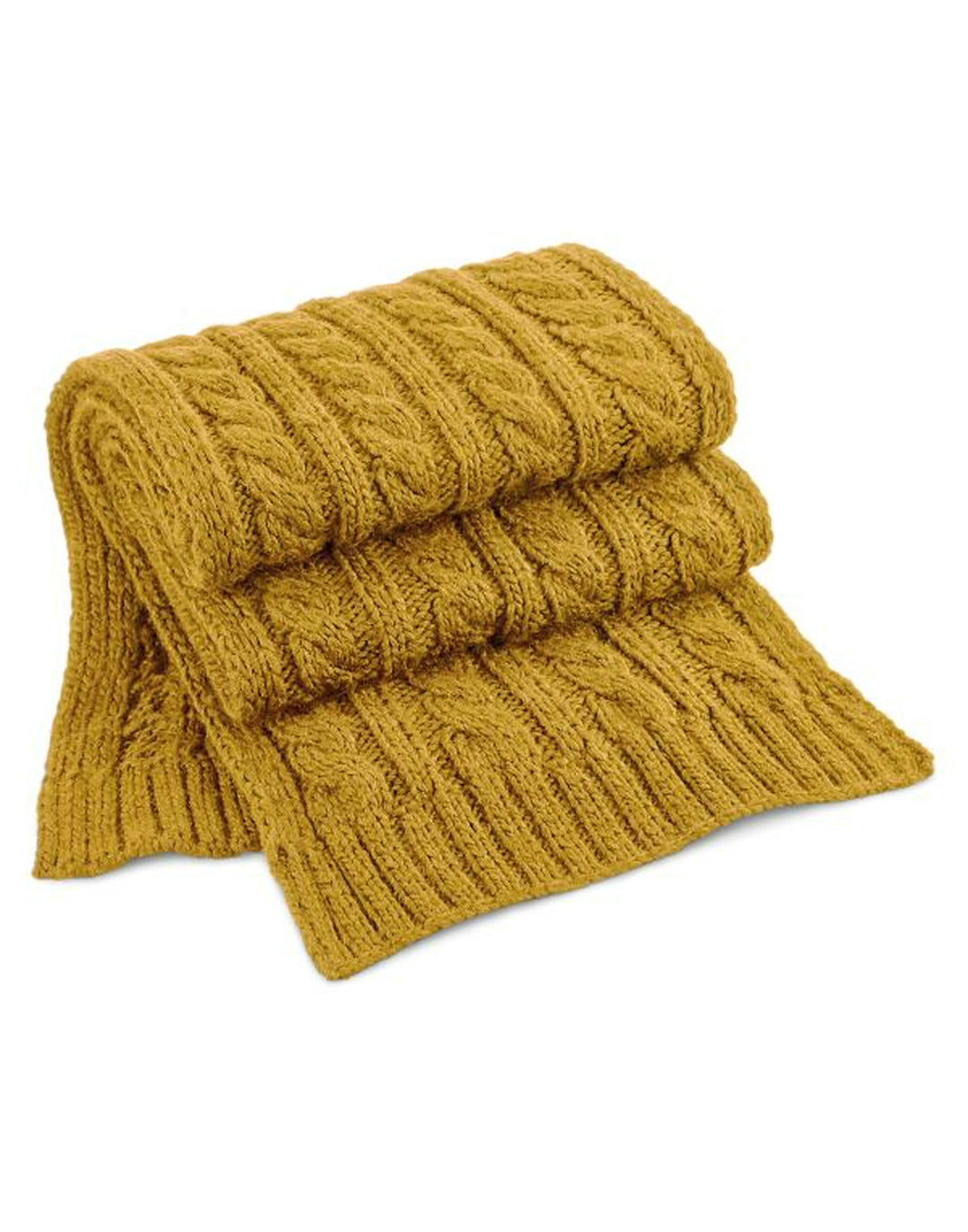 Beechfield B499 Cable Knit Melange Scarf - COOZO