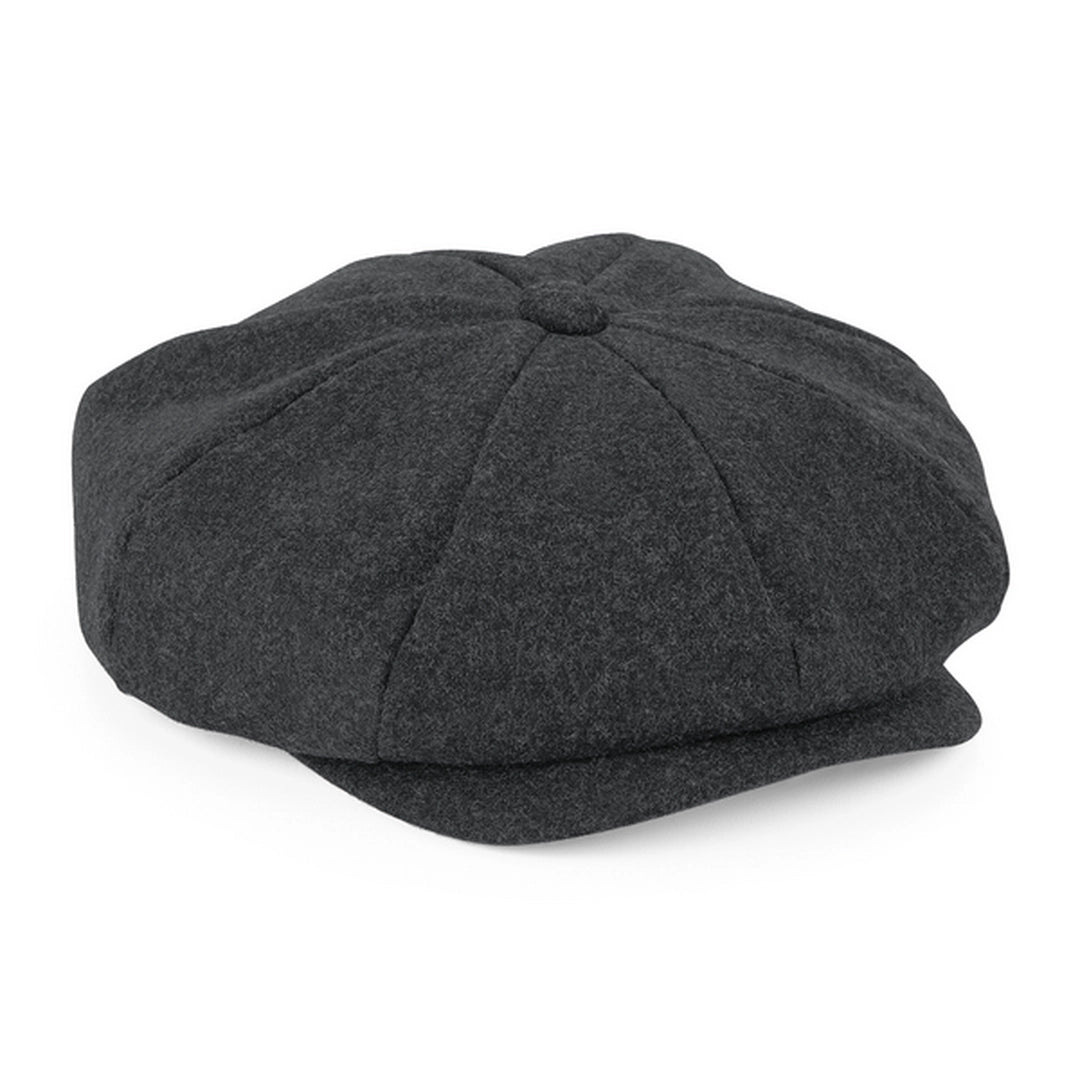 Beechfield B629 Melton Wool Baker Boy Cap - COOZO