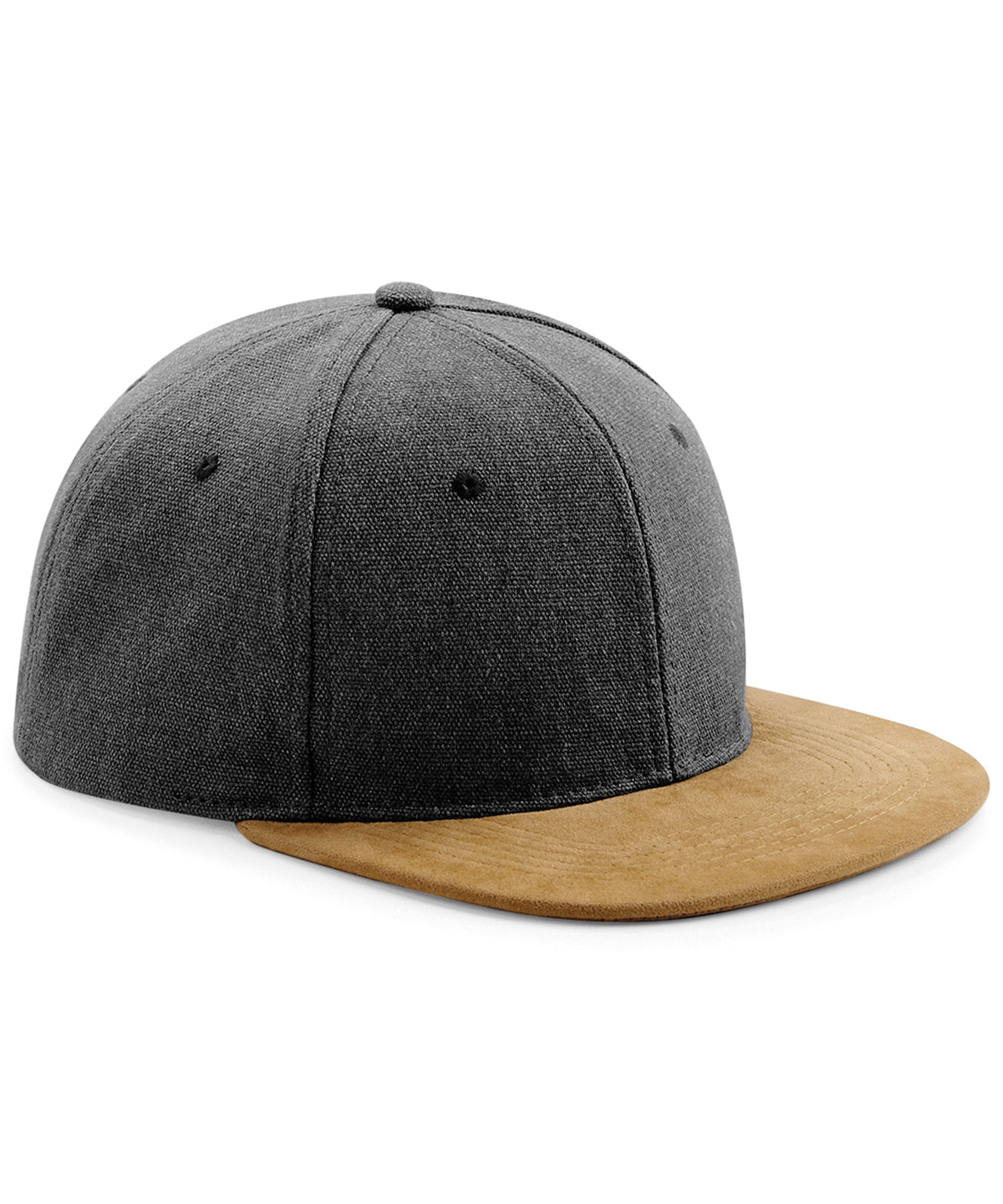 Beechfield Suede Peak Snapback Cap (B668) - COOZO