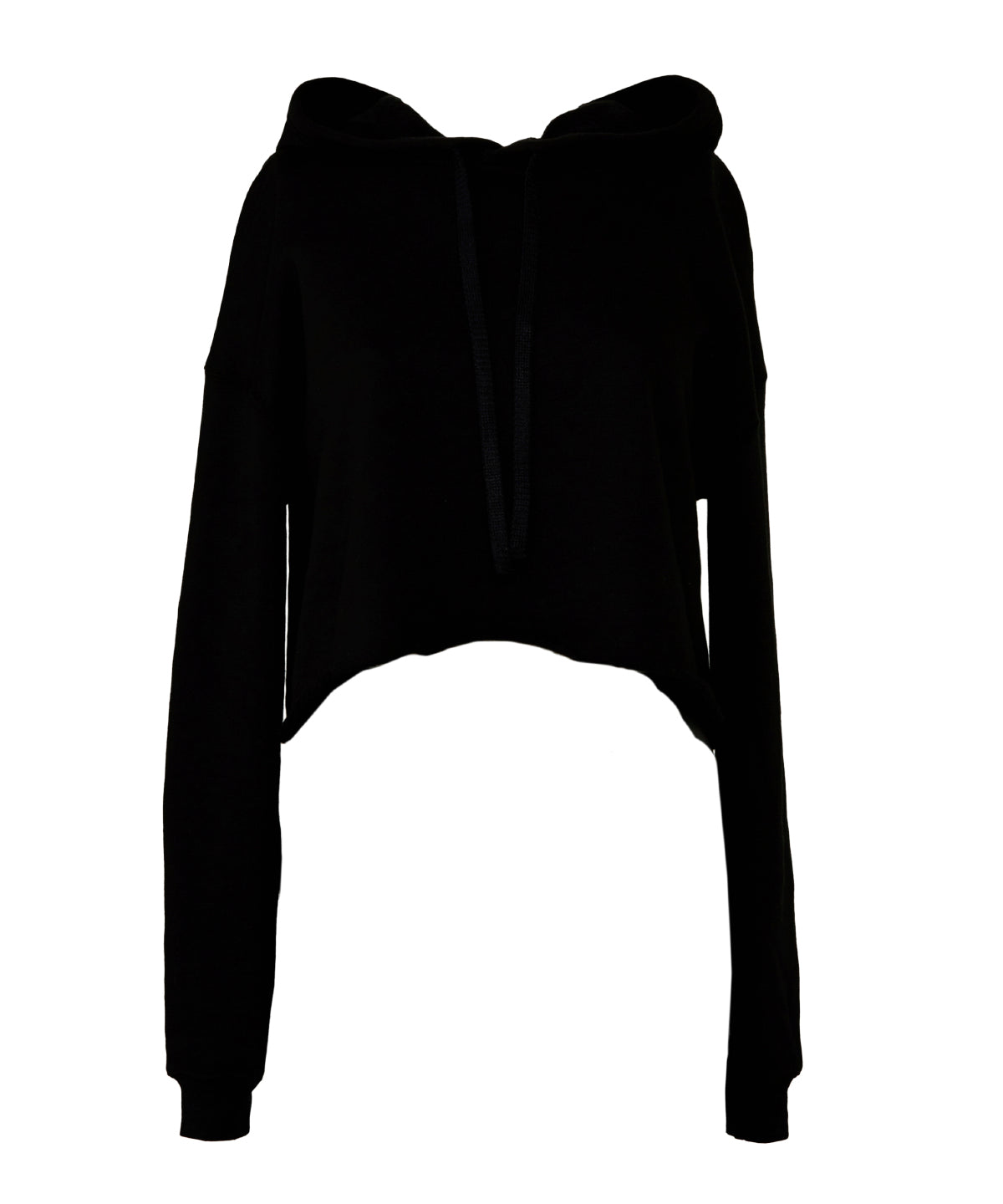 Women's Cropped Fleece Hoodie (BE7502) - COOZO