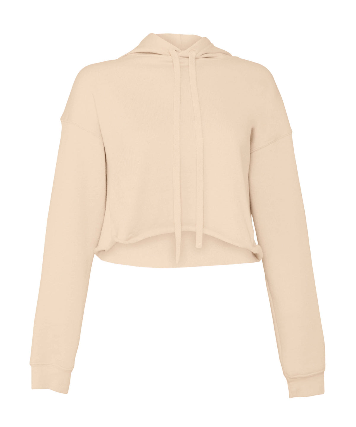 Women's Cropped Fleece Hoodie (BE7502) - COOZO